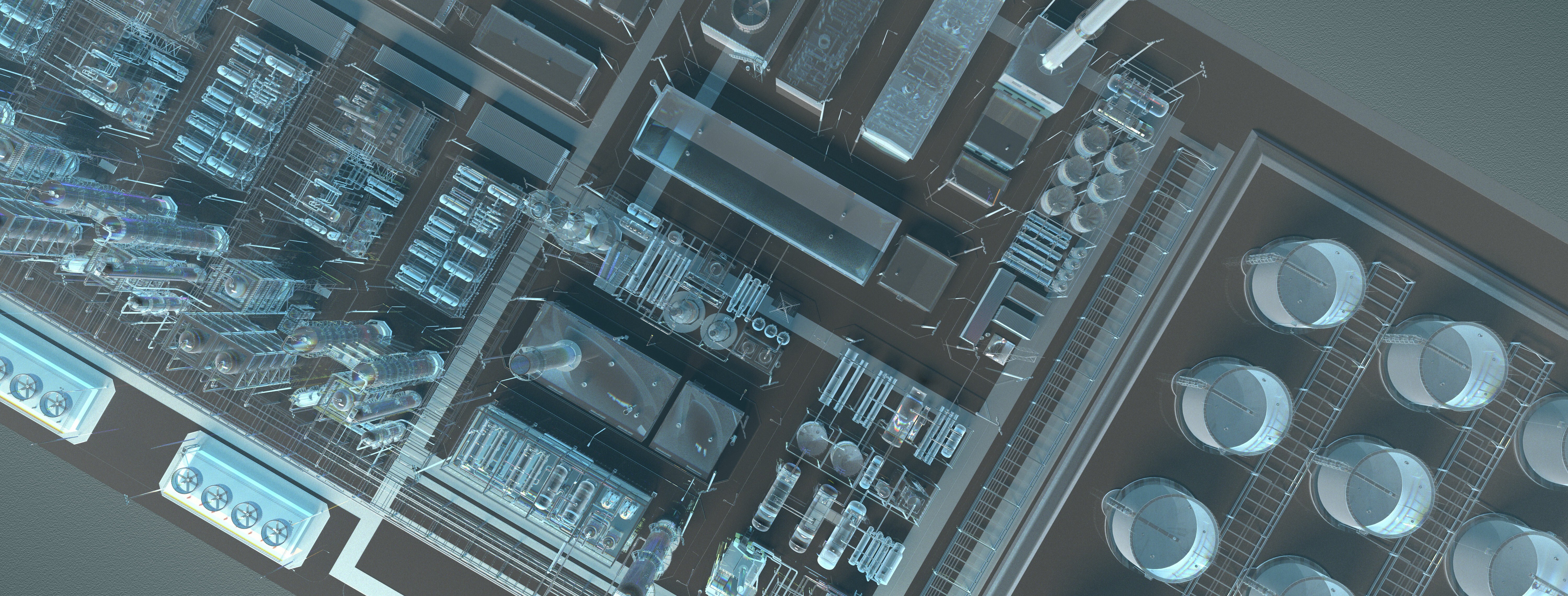 oil and gas facilities render